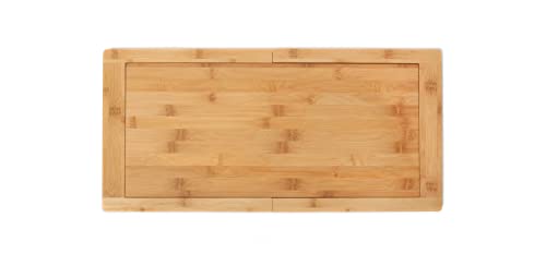 Lipper International 8841 Bamboo Wood Over-the-Sink Expandable Cutting Board, 34" x 11 1/2" x 3/4"