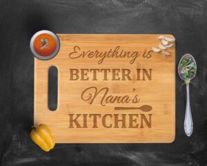 krezy case grandma cutting board, cutting board for nana, kitchen gift (nana)