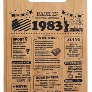 40th Birthday Gifts for Women and Men, 40 Year Old Birthday Gifts, 40th Birthday Decorations Cutting Board Gift