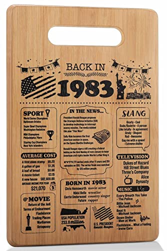 40th Birthday Gifts for Women and Men, 40 Year Old Birthday Gifts, 40th Birthday Decorations Cutting Board Gift