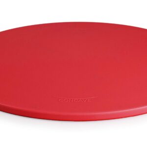 Architec Concave Carving and Cutting Board Gripper Collection with Non-Slip Feet, 13 x 17 - inches, Red