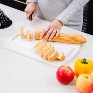 Colena Kitchen Cutting Boards, Made in USA, Set of 2, Large 15.5"x10" and Small 11.5"x6", BPA and Phthalate Free, Meets USDA-NSF-FDA Standards, Commercial 1/2" Thick HDPE Plastic, Dishwasher Safe