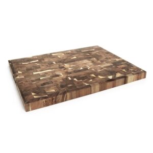 cutting board for kitchen, extra large thick mosaic acacia wood chopping board 18x24x1.5 inch, butcher block cutting board, housewarming gifts for new house(gift box included)