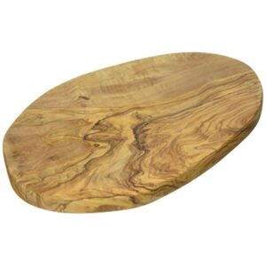 naturally med olive wood cutting board 12". cutting board, cheese board, charcuterie board, serving board. handcrafted in tunisia. each one unique. durable, hardwearing.