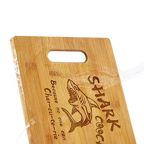 Shark Coochie Charcuterie Board/Shark Coochie Board/Laser Engraved Cutting Board/Funny Charcuterie Board/Valentine Day Cutting Board Gift, Wedding Gift (Board B, 11''×8.5'')