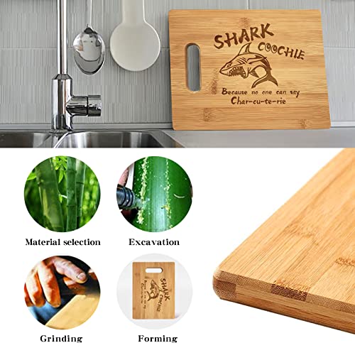 Shark Coochie Charcuterie Board/Shark Coochie Board/Laser Engraved Cutting Board/Funny Charcuterie Board/Valentine Day Cutting Board Gift, Wedding Gift (Board B, 11''×8.5'')