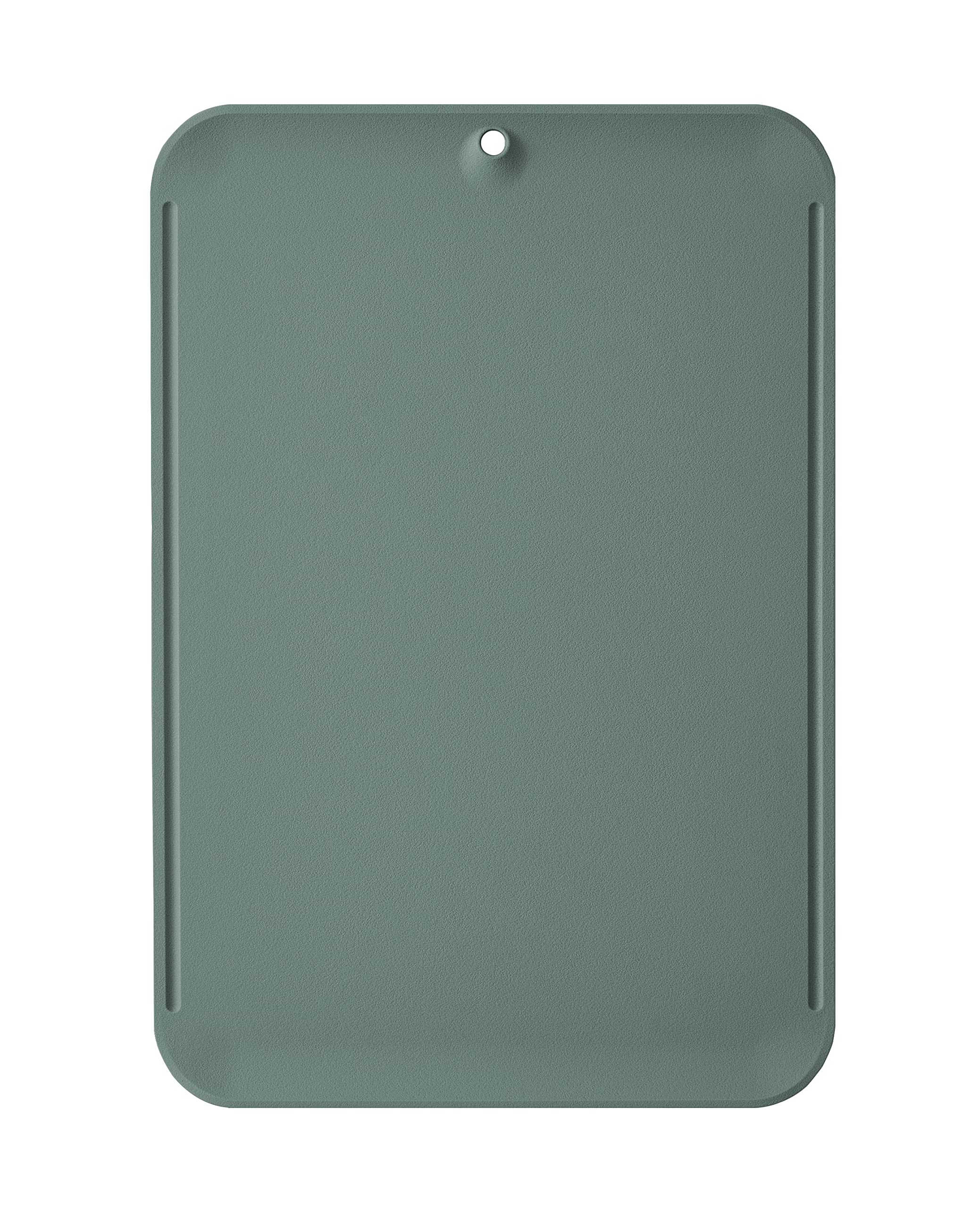 Premium Upgraded doblé Non-Scratch Flexible Cutting Board for Chopping, Scratch Free, Juice Grooves with Easy Grip Handle, Non-Slip Dishwasher Safe for Kitchen 9.3" x 13.7" (Orkid Green)