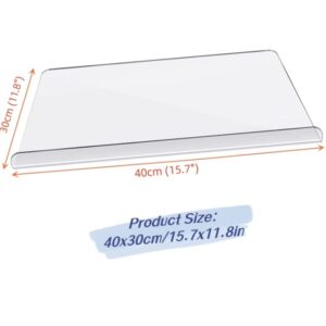 Acrylic Anti-slip Transparent Cutting Board, 15.7"x11.8" Clear Acrylic Cutting Board with Lip, Kitchen Cutting Boards for Countertop, Clear Non Slip Cutting Board for Home Restaurant Kitchen