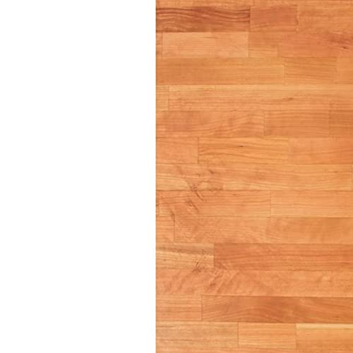 John Boos CHYKCT-BL3025-O Finger Jointed Cherry Wood Rails Kitchen Island Butcher Block Cutting Board Counter Top with Oil Finish, 30" x 25" x 1.5"