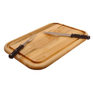 Catskill Craftsmen 20-Inch Versatile Meat Holding Cutting Board with Wedge/Trench