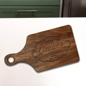 Personalized Cutting Board For Mom Custom Cutting Board Mothers Day Chopping Board Paddle Wood Engraved