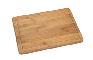 lipper international bamboo wood kitchen cutting and serving board with non-slip cork backing, large, 15-3/4" x 11-3/4" x 5/8"