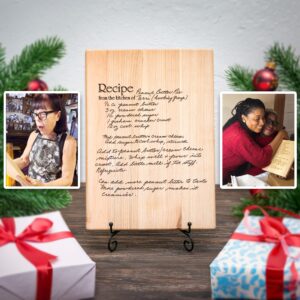 Recipe Cutting Board, Mom and Grandma Personalized Handwritten Recipe Engraved, Personalized Recipe Cutting Board, Family Recipe keepsake, Christmas gifts Mom and Grandmother, Gifts for Mother in Law
