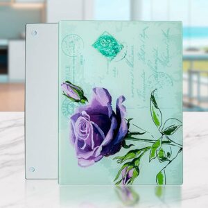 MELDIKISO 12PCS Tempered Glass Cutting Board 15.4 x 11.22 inch, Sublimation Blanks Set with White Coating Glossy