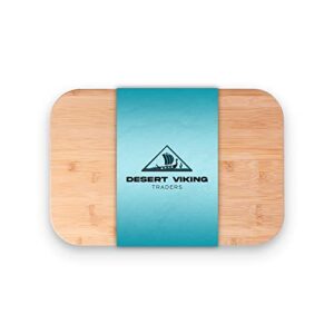 desert viking traders - bamboo cutting board, kitchen cutting board with juice groove, wooden cutting board for fruits, vegetables, meat, & bread, 17.87 x 11.81 x 0.87 - inches cutting board bamboo