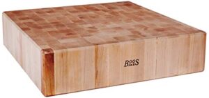 john boos block bb01 classic reversible maple wood end grain chopping block, 24 inches x 24 inches x 6 inches