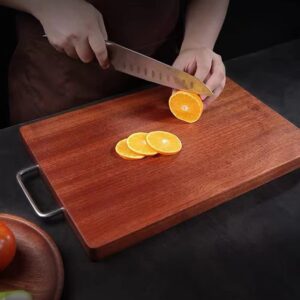 Wood Cutting Board, Large Natural Ebony Kitchen Cutting Board, 17×11×1 inches, Natural color.