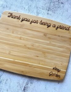 8" x 10" golden girls cutting board, bamboo cutting board, stay golden, custom cutting board, engraved cutting board, funny cutting board, gift idea