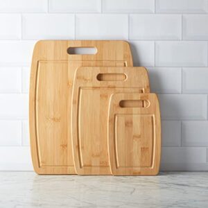 Sabatier Wood Cutting Board Set, 3-Piece, Bamboo