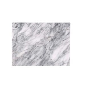 villa acacia marble cutting board - 18 x 18 inch marble slab pastry board for charcuterie, cheese, dough, dessert - decorative stone cutting board for kitchen and home﻿