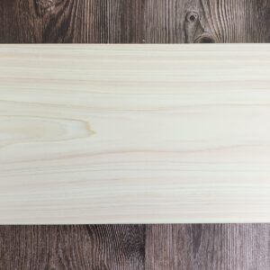 Hinoki Cypress Thick Cutting Board for Gift, Customized Laser Engraving and Wood Burning | Artisan Handmade One Solid Piece | Made in Korea (17.3"X9.5", Large)