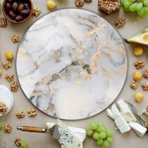 HASTA LA RAIZ | Mexican Handmade Cheese Board covered with resin. Ideal for Charcuterie Platter & Serving Tray. Model: Imperial Marble.