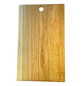 wild black cherry cutting board/charcuterie platter. handmade in michigan usa from local trees. no glue. no seams. 9.4” x 14.4” x 0.25” (black cherry, 14.4" x 9.4" x 1/4")