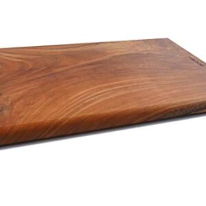 BOUMBI Zelkova Wood Reversible Cutting Board(15.55x9.05 x 1.1 Inches) Meidum