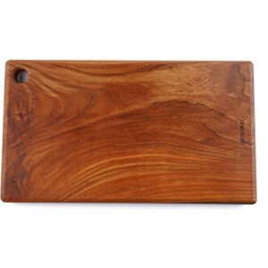 BOUMBI Zelkova Wood Reversible Cutting Board(15.55x9.05 x 1.1 Inches) Meidum