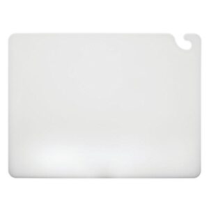 san jamar cb182412wh cut-n-carry cutting board, 18" x 24", co-polymer, white, nsf