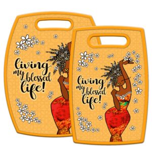 living my blessed life cutting board set (cbs157)