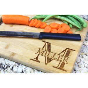 Personalized Engraved Bamboo Cutting Board, Mothers Day Gifts, 5th Anniversary Ideas, Gifts for Her