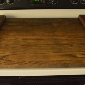 Solid American Oak Laser Engraved Personalized Noodle Board/Stove Top Cover - Farmhouse Style-