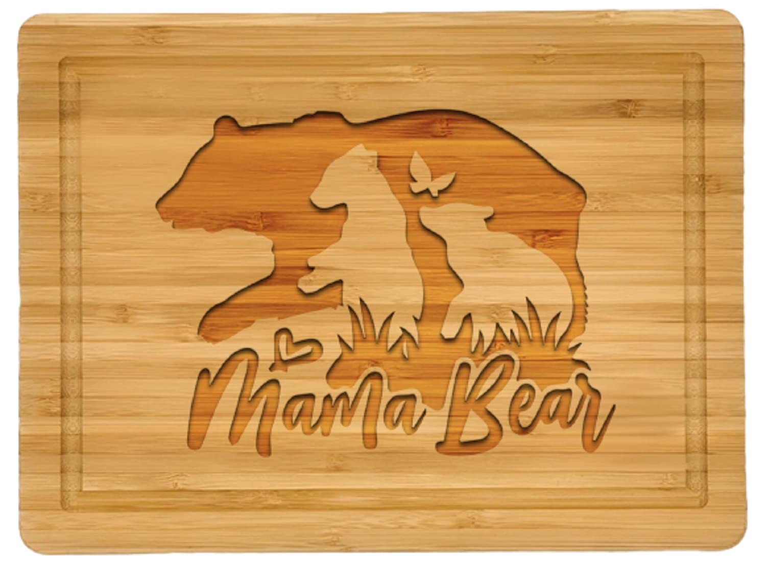 Bamboo cutting board, Mama Bear, mothers day gifts, personalized cutting boards, housewarming gifts, Gifts for mom, engraved cuttingboard