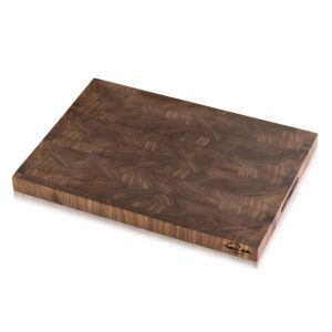 cangshan | thomas keller signature collection walnut end-grain cutting board,14 x 20 x 1.5", crafted in usa