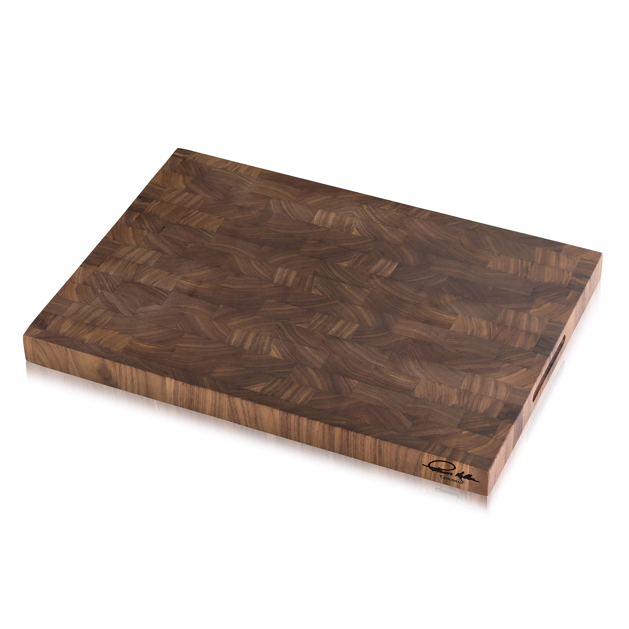 Cangshan | Thomas Keller Signature Collection Walnut End-Grain Cutting Board,14 x 20 x 1.5", Crafted in USA