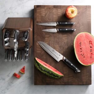 Cangshan | Thomas Keller Signature Collection Walnut End-Grain Cutting Board,14 x 20 x 1.5", Crafted in USA