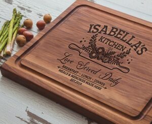 personalized mom cutting board gift for mom grrandmother custom mothers day cutting boards for women