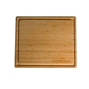 Camp Chef Bamboo Cutting Board - Wood Cutting Board for Kitchen Accessories & Outdoor Cooking - Perfect for Cutting Meat, Veggies, Cheese & More - 14" x 16"