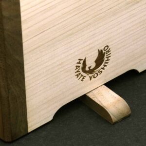 Yoshihiro Hinoki Cypress Japanese Natural Wooden Professional Grade Cutting Board with Anti Twisting Walnut Rim (X-Large)