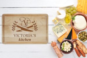 barika custom engraved cutting boards - personalized kitchen blocks for women - best mothers day, anniversary, birthday, christmas gift for mom, grandma, mother in law, daughter, wife or her