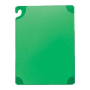san jamar cbg182412gn saf-t-grip cutting board, 18 x 24 x 1/2 in, nsf, green
