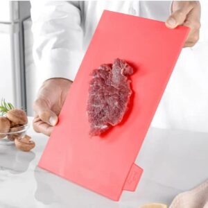 Cutting Board Set Made Of Food-grade Plastic Material, Strong Enough To Withstand The Sharpest Knives You Use For Cutting. Set Includes A Knife