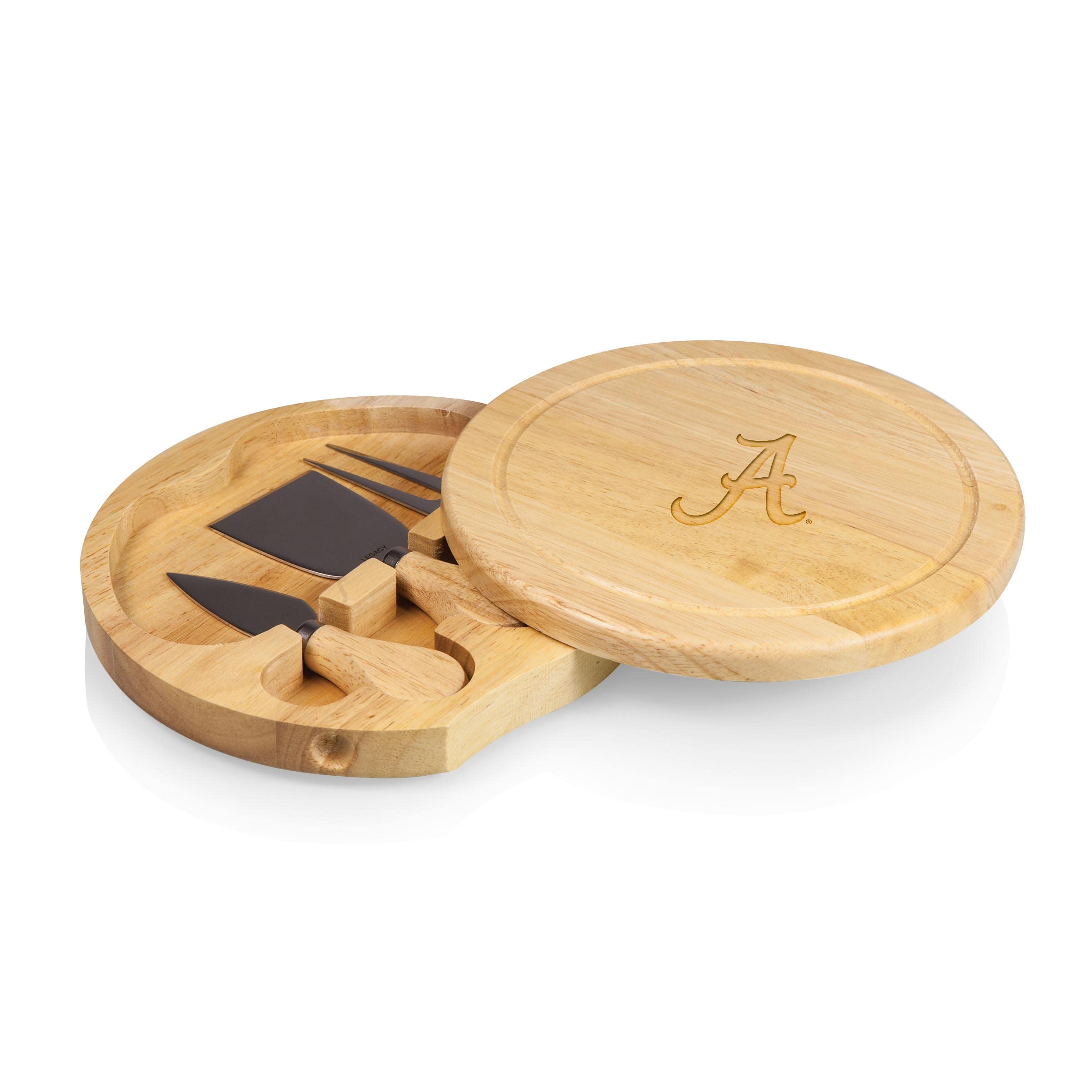 Toscana - A Picnic Time Brand Brie Cutting Board & Tools Set Cheese Boards, One Size, Rubberwood