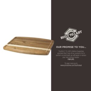 PICNIC TIME Harry Potter Hogwarts Ovale Acacia Cutting Board, Serving Board, Charcuterie Board, (Acacia Wood)