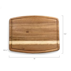 PICNIC TIME Harry Potter Hogwarts Ovale Acacia Cutting Board, Serving Board, Charcuterie Board, (Acacia Wood)