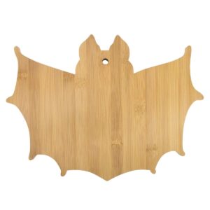vencer the nightmare before x-mas bat bamboo serving & cutting board,hallowmas gift and home decoration,15x11 inch,vfo-085