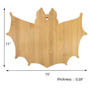 Vencer The Nightmare Before X-MAS Bat Bamboo Serving & Cutting Board,Hallowmas Gift and Home Decoration,15x11 Inch,VFO-085