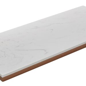 Sabatier Prep and Serve Cutting Board, Reversible Charcuterie Serving Platter for Cheese, Meat and Appetizers- Perfect Dinner Party Board, 8-inch x 18-inch, Acacia and White Stone