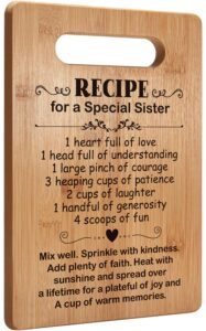 sister birthday gifts from sister, best friendship gifts for women, sister cutting board, bff gifts, best friend, soul sister, sister gifts for women